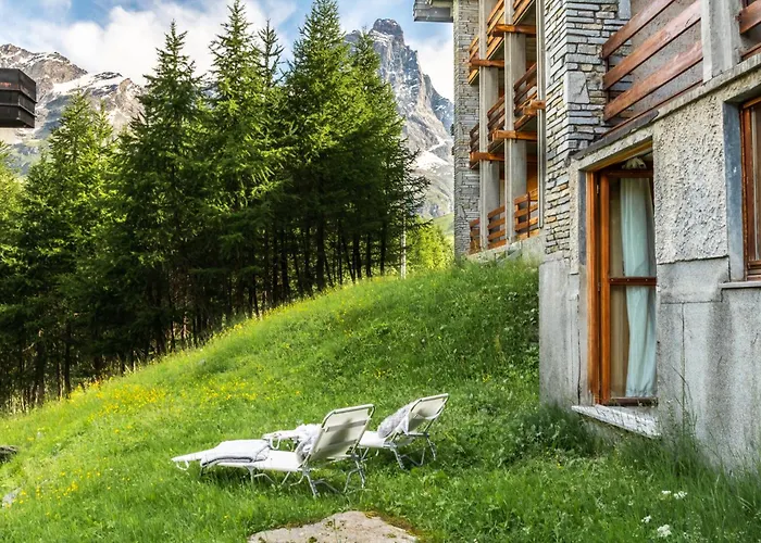 Hellochalet - Cozy Bear - Panoramic Ski-in, Ski-out In Cervinia Lägenhet